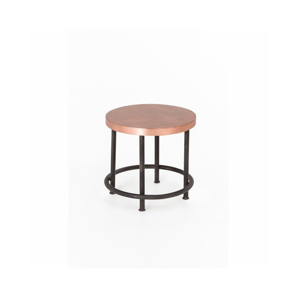 Set di 2 tavoli contenitori in legno di mango con struttura in metallo Industrial - WOOX LIVING-image-2