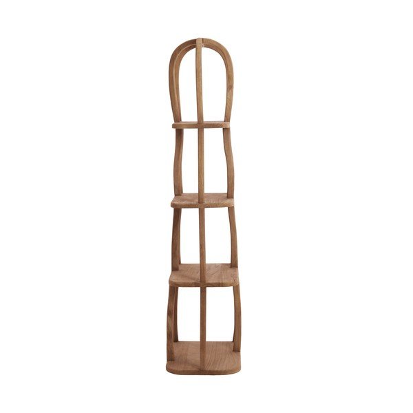 Scaffale di colore naturale in mango massiccio 53x175x40 cm Lowe – Light & Living-image-2