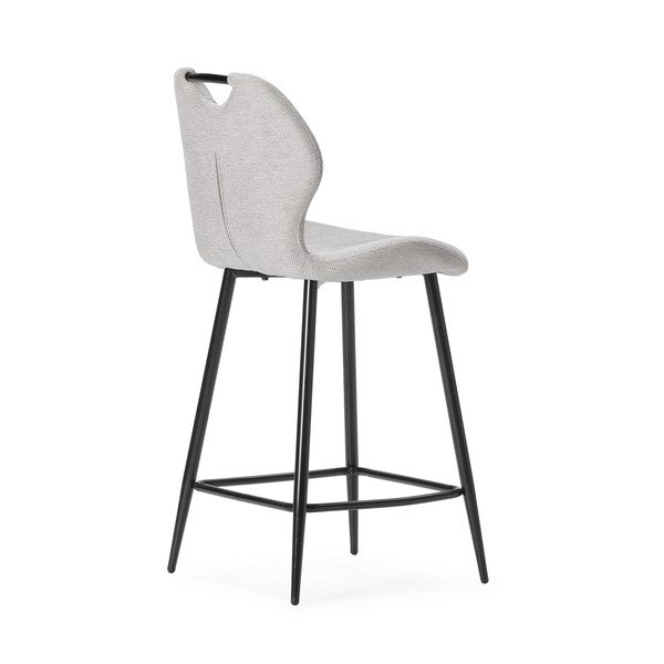 Set di sbagelli da bar beige in imbottito 2 pz (altezza della seduta 65 cm) Muli – Marckeric-image-4