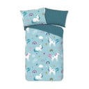 Set lenzuola letto per bambini una piazza e mezza in flanella 140x200 cm Snowycorn - Good Morning