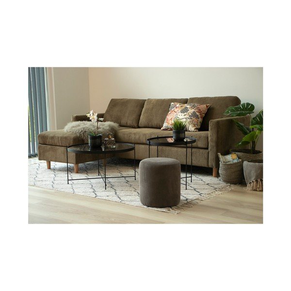 Pouf grigio , ø 34 cm Ejby - House Nordic-image-2