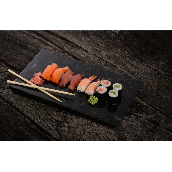 Vassoio in granito nero Cristallo nero, 20 x 35 cm - RGE-image-4