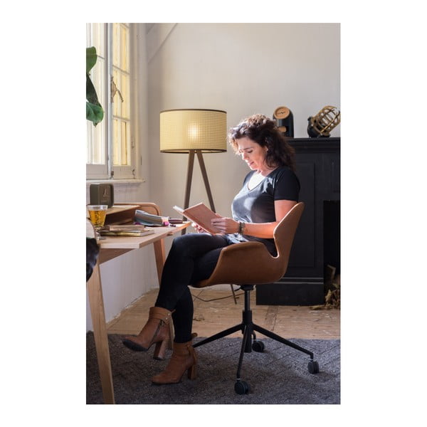 Sedia da ufficio marrone Sedia da ufficio Nikki - Zuiver-image-4