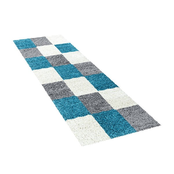 Passatoia grigio-turchese 80x250 cm Life - Ayyildiz Carpets