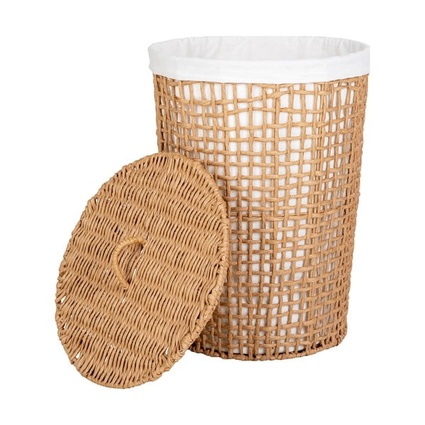 Cesto portabiancheria in carta di colore naturale 77 l Pomal - House Nordic-image-3