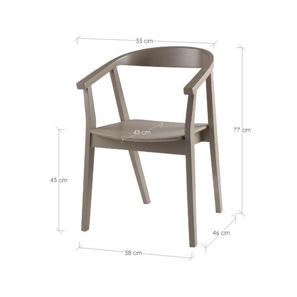 Set di 2 sedie da pranzo grigio chiaro Donna - sømcasa-image-1