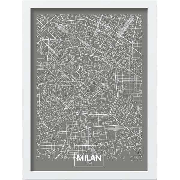 Poster in cornice 40x55 cm Milan - Wallity