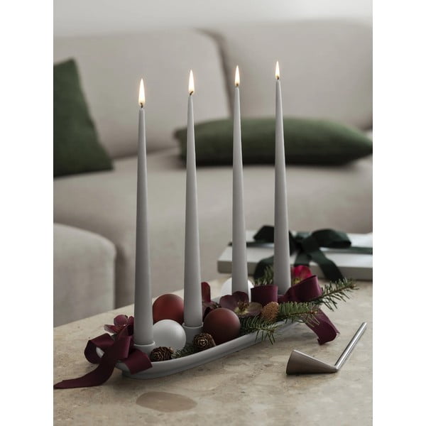 Candelabro dell'avvento in gres Vela - Blomus-image-1