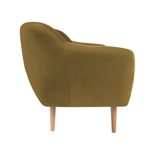 Divano a due posti giallo senape Benito - Mazzini Sofas-image-3