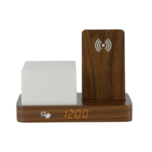 Sveglia digitale/da tavolo con ricarica wireless Retro LED Night Light – Karlsson-image-3