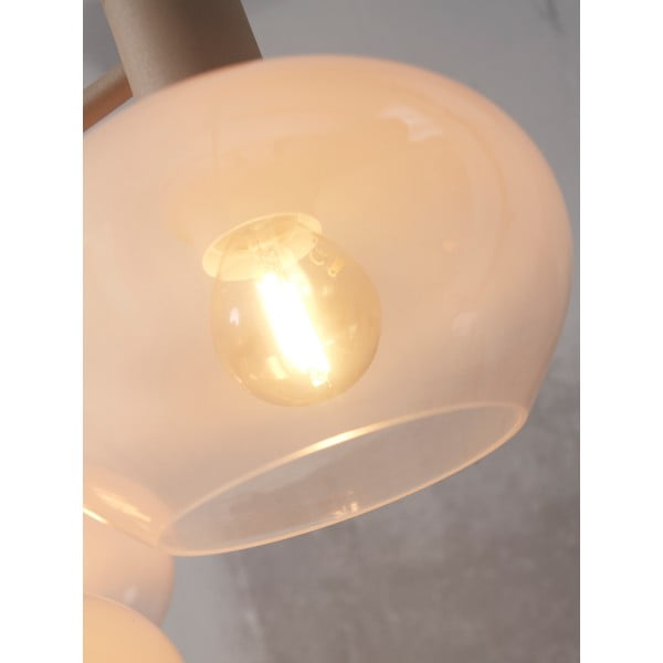 Lampada a sospensione bianca con paralume in vetro ø 43 cm Bologna - it's about RoMi-image-2