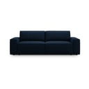 Divano letto blu scuro in tessuto bouclé 247 cm Jodie - Micadoni Home