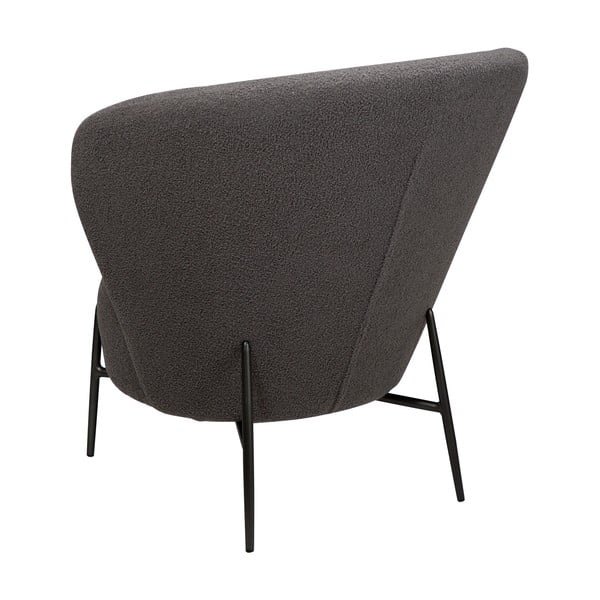 Poltrona grigia in tessuto bouclé Orbit - DAN-FORM Denmark-image-1