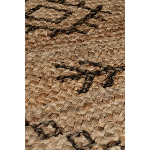 Tappeto di colore naturale in iuta reversibile 120x170 cm Rowen – Flair Rugs-image-4
