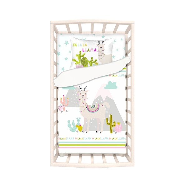 Biancheria da letto in cotone per bambini con lenzuolo per letto singolo Mike & Co. NEW YORK Mirra Duro, 100 x 150 cm - Mike & Co. NEW YORK