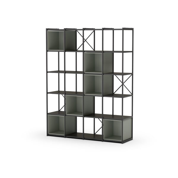 Libreria verde-nera 140x179 cm Anya - Marckeric-image-2