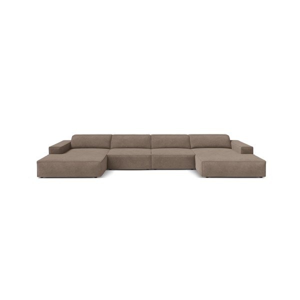 Divano angolare componibile beige Jodie – Micadoni -image-1