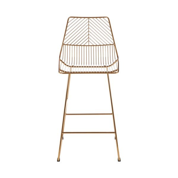 Sgabello da bar dorato in metallo District – Premier Housewares-image-2