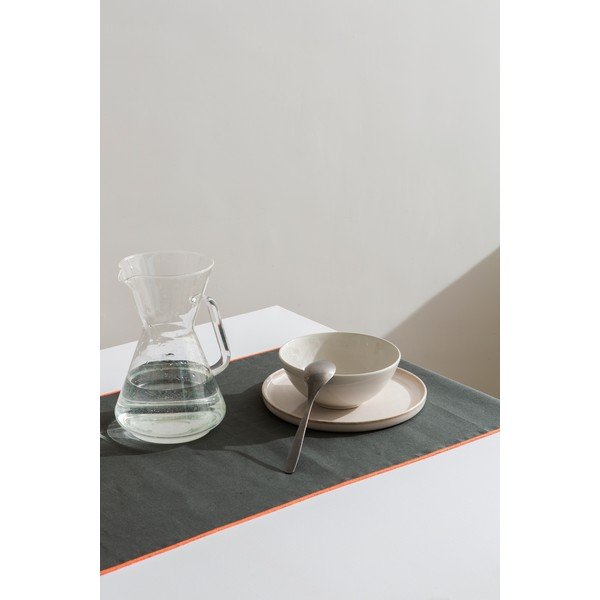 Runner da tavola in lino in set da 2 41x130 cm Contrast Edge - Really Nice Things-image-1