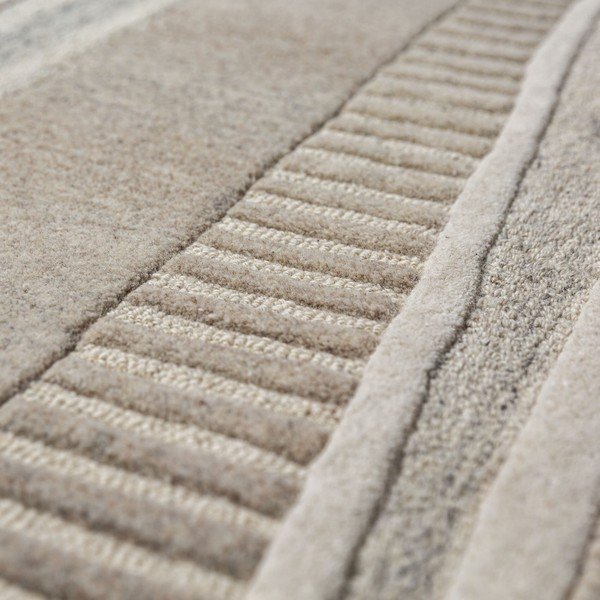 Tappeto greige in lana tessuto a mano 200x300 cm Lira  – Flair Rugs-image-4