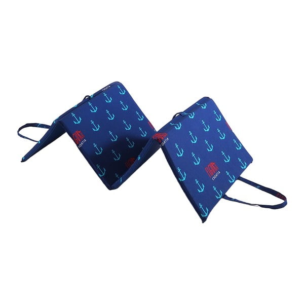 Cuscino per seduta da giardino blu per sedia a sdraio 49x137 cm   Anchors – B.E.S.