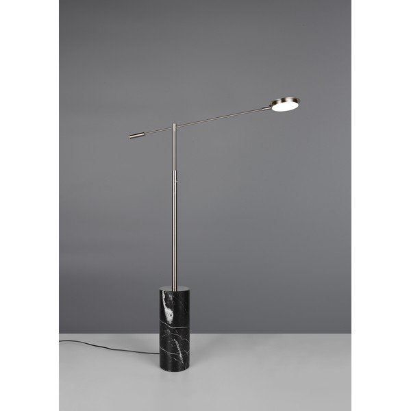 Lampada da terra LED nera e argentata (altezza totale 145 cm) Fiore – Trio Select-image-2