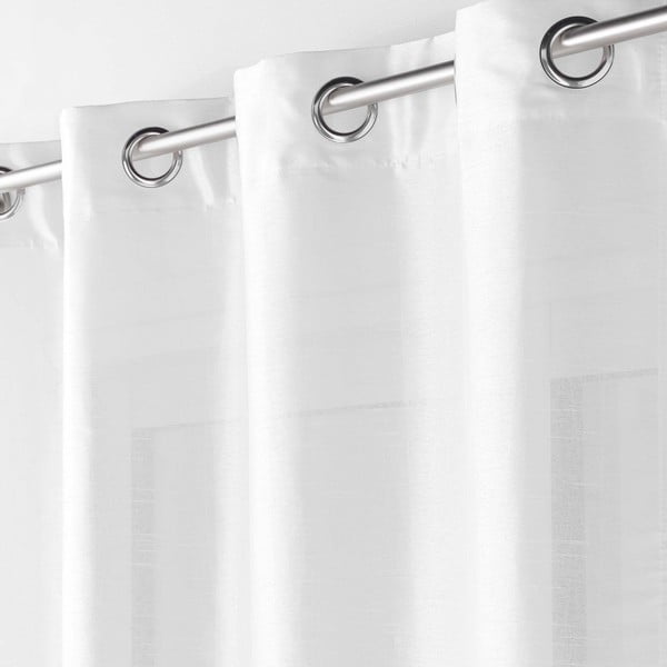 Tenda in raso bianco 140x240 cm Shana - douceur d'intérieur-image-1