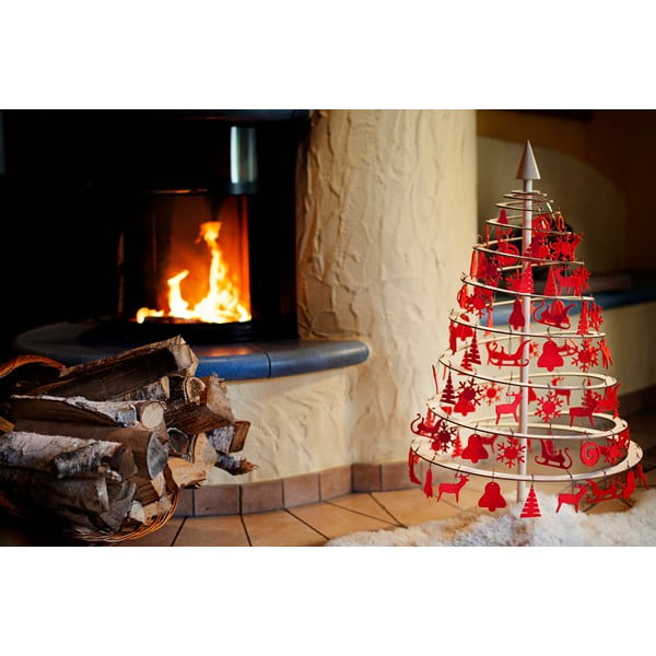 Albero di Natale decorativo in legno Piccolo, altezza 85 cm - Spira-image-4