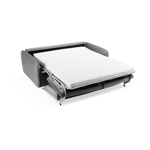 Divano letto in velluto grigio 194 cm Vienna - Cosmopolitan Design-image-4