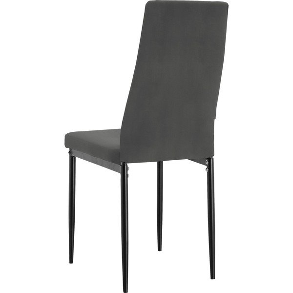 Sedia da pranzo in similpelle nera Kelly - Støraa-image-3