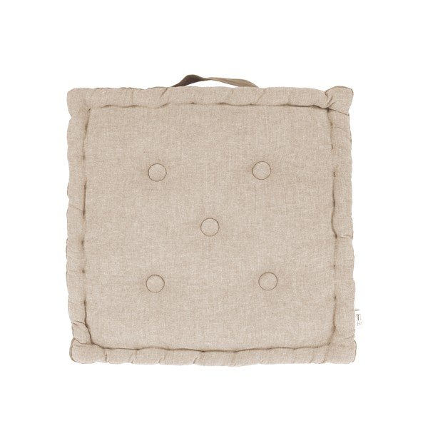 Cuscino per sedia beige con maniglia , 40 x 40 cm - Tiseco Home Studio-image-1