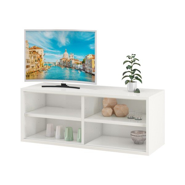 Bílý TV stolek se 2 poličkami Støraa Bertil