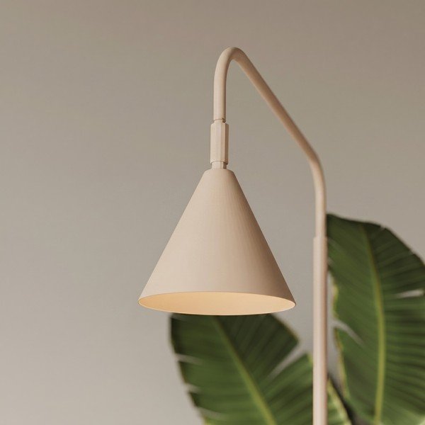 Lampada da terra beige in acciaio con struttura flessibile (altezza totale 165 cm) Zylo – Sollux-image-1