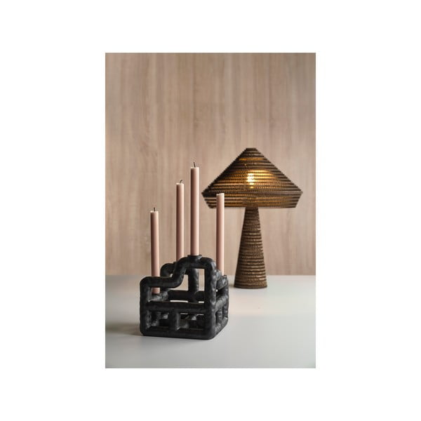 Lampada da tavolo nera (altezza 54 cm) Alk - Villa Collection-image-4