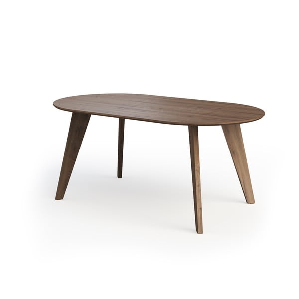 Tavolo da pranzo con piano in legno di noce di colore naturale 100x180 cm Lago - TemaHome-image-3