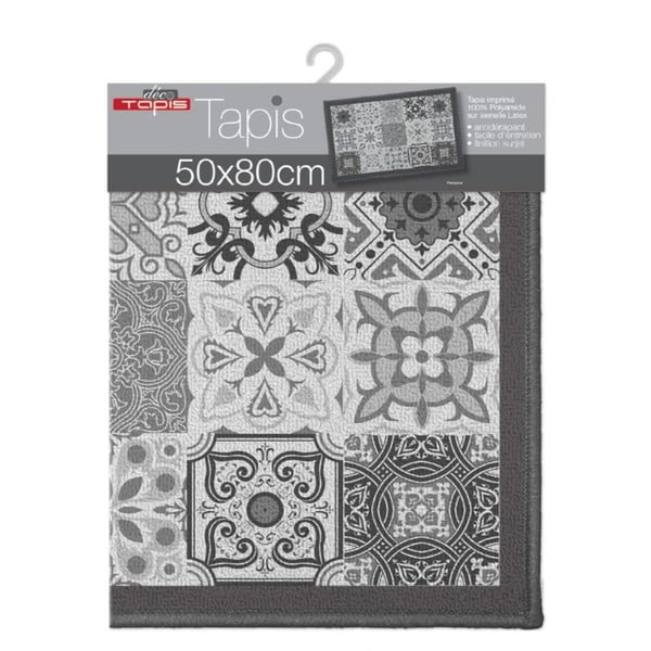 Tappeto grigio lavabile 50x80 cm Persane – douceur d'intérieur-image-2