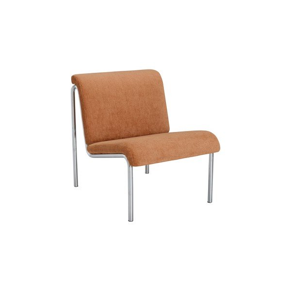 Poltrona marrone cognac con rivestimento in ciniglia Twice – Ellos Home