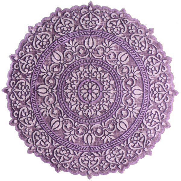 Tappeto Kaliro, ⌀ 80 cm Mor - Vitaus