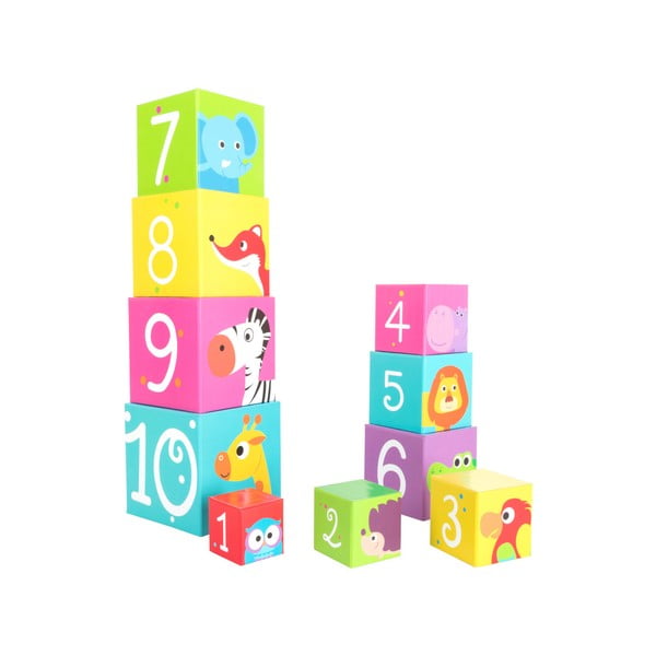 Blocchi impilabili per bambini Animali selvatici, 10 pz. - Legler-image-4