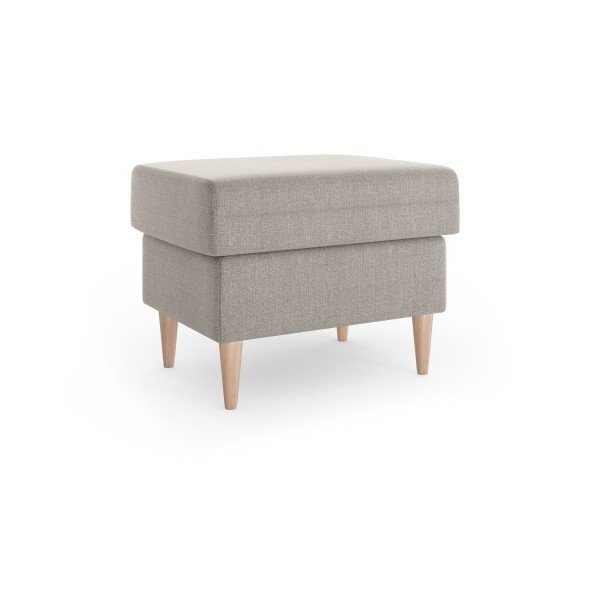 Pouf Aubrieta beige, 60 x 45 cm - Mazzini Sofas