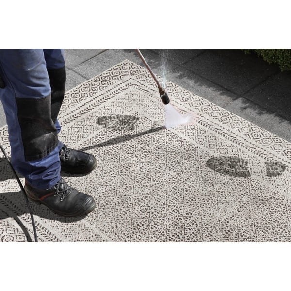 Runner da esterno bianco e nero Berlino, 80 x 250 cm - Ragami-image-1