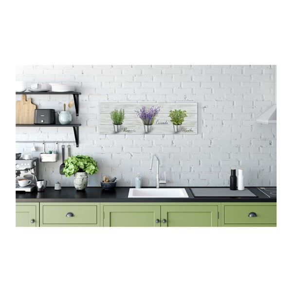 Immagine su tela, 27 x 75 cm Herbs Shabby - Styler-image-1