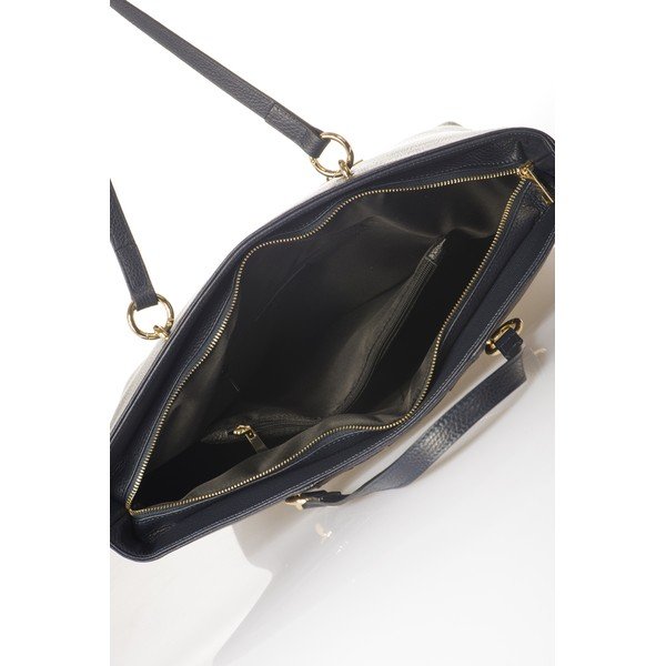 Borsa in pelle blu Elisa - Federica Bassi-image-3