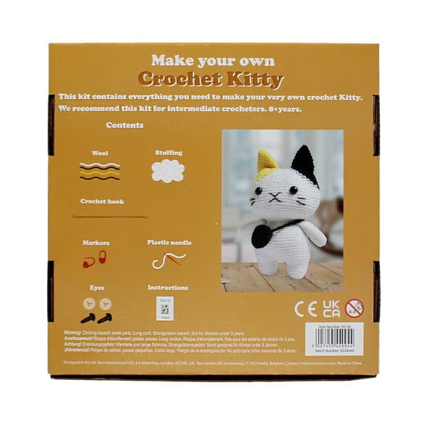 Giocattolo creativo DIY Crochet Cat – Rex London-image-4