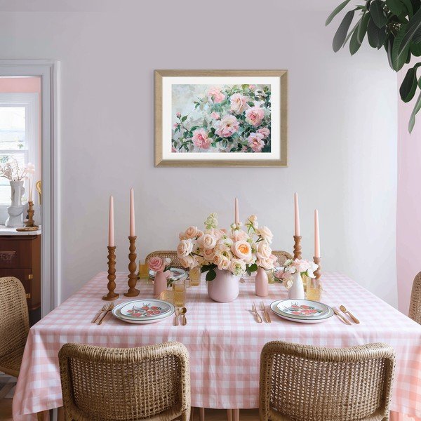 Dipinto stampato con cornice inclusa 75x56 cm Blooming Roses – Styler-image-1