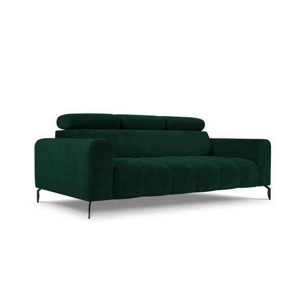 Divano in velluto verde scuro 234 cm Nico - Milo Casa