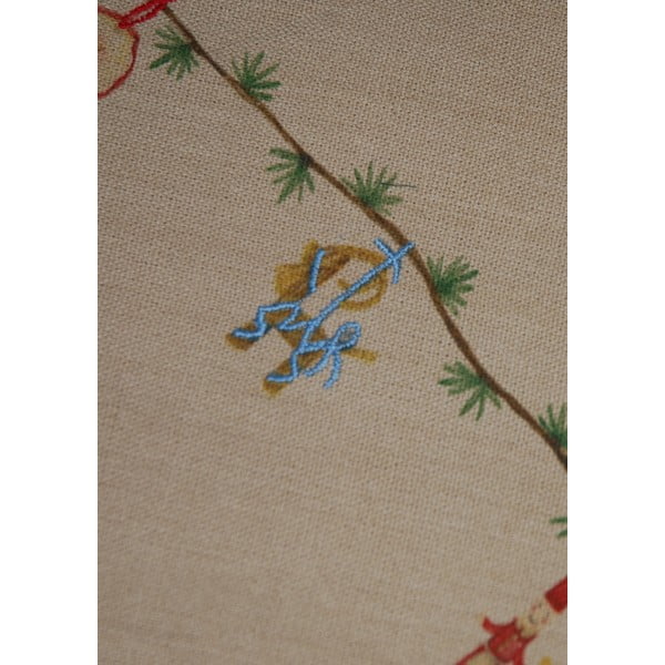 Tappeto beige rotondo per albero di natale con motivo natalizio ø 130 cm Hammershøi Christmas - Kähler Design-image-1