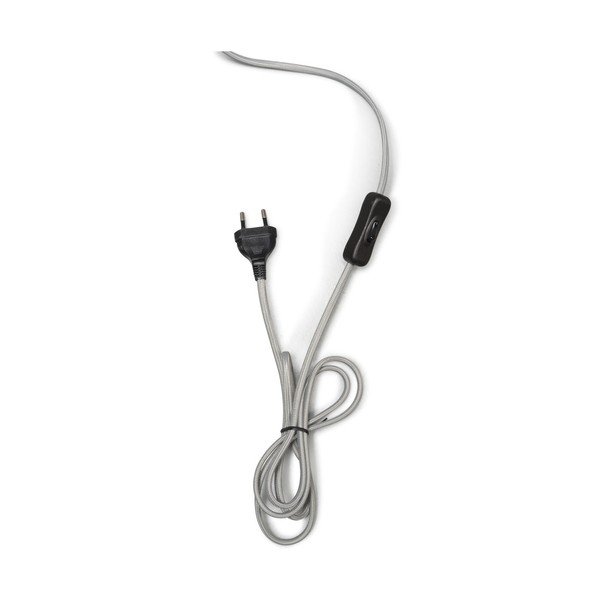 Lampada da tavolo con paralume grigio chiaro e struttura in vetro riciclato di Murano, ⌀ 47 cm - Good&Mojo-image-3