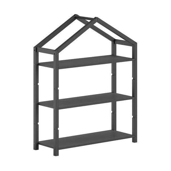 Libreria per bambini color antracite in pino massiccio 111x141x40 cm Dallas – Vipack