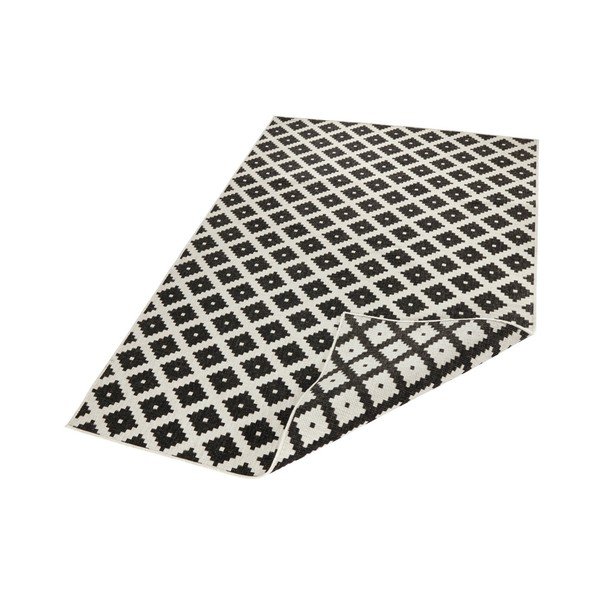 Tappeto bifacciale a motivi bianchi e neri , 120 x 170 cm - Bougari-image-3